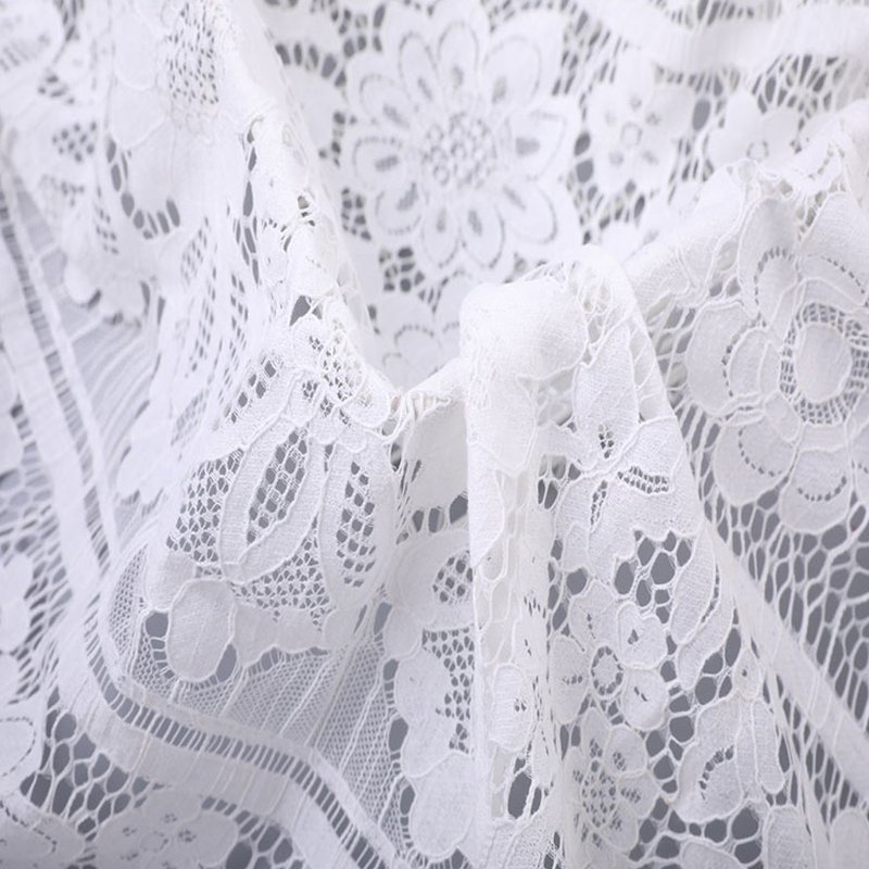 Lace Fabric Ditsy Floral Cutwork for Women's Wear Wholesale Supplier 4